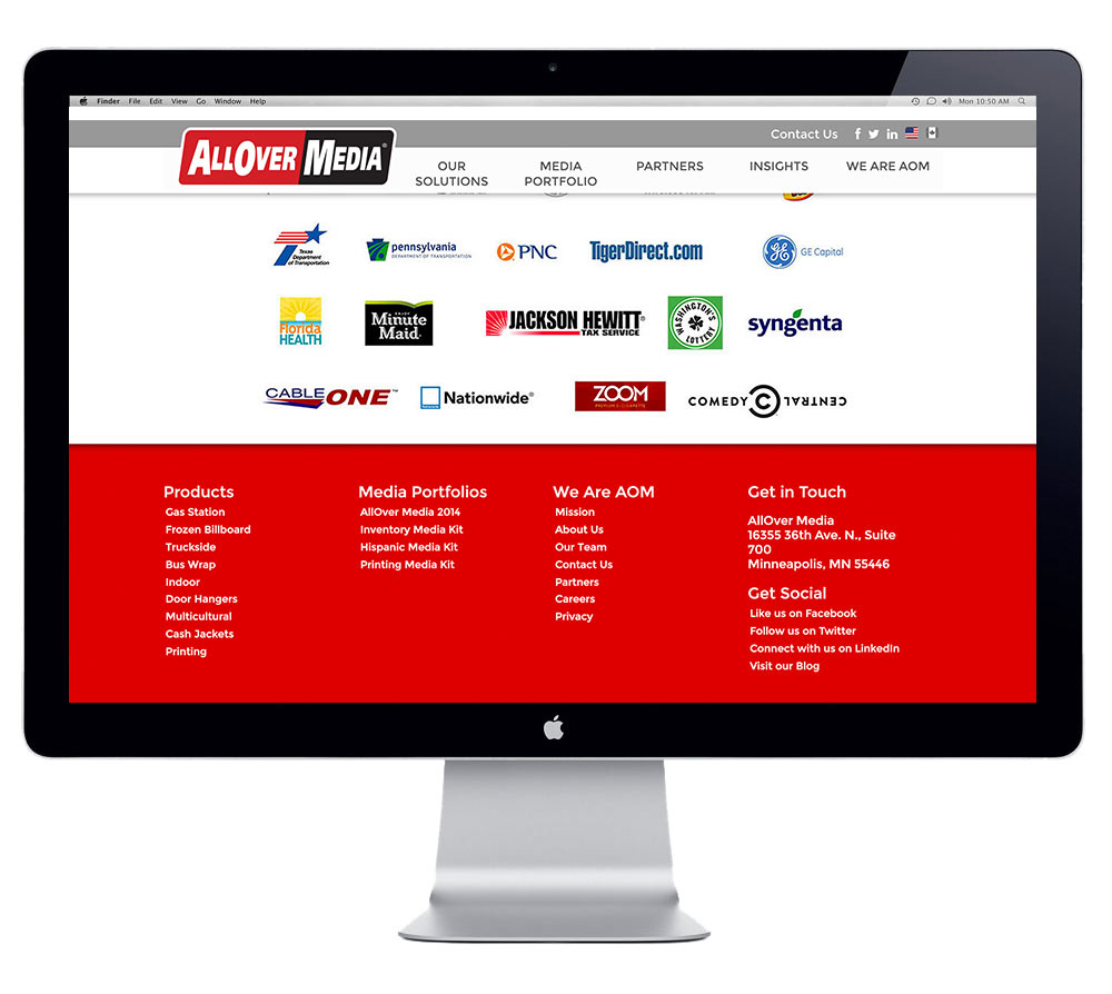 aom footer